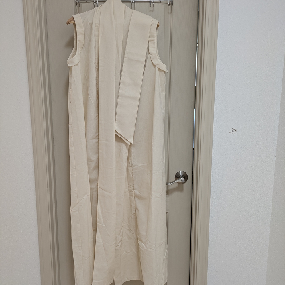 Shawl Robe Dress with Belt